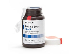 Wound Packing Strip McKesson Plain Cotton Non-impregnated 1 Count Sterile 61-59120-1