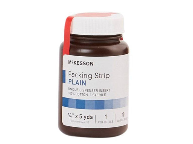 Wound Packing Strip Plain Cotton Non-impregnated 12 Count Sterile