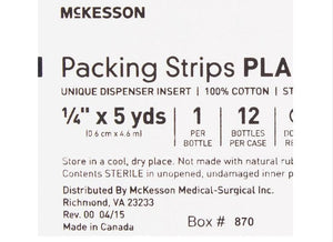 Wound Packing Strip Plain Cotton Non-impregnated 12 Count Sterile 61-59120