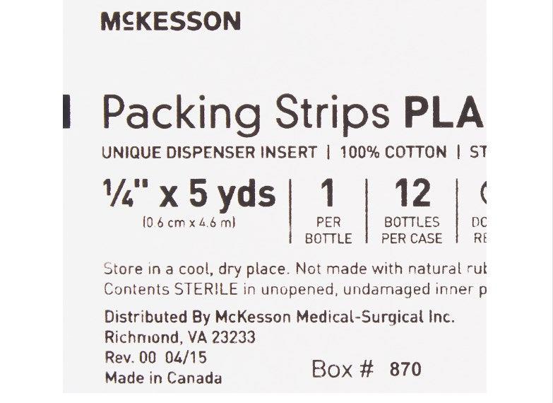 Wound Packing Strip Plain Cotton Non-impregnated 12 Count Sterile 61-59120