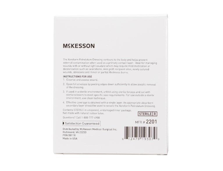 Xeroform Petrolatum Impregnated Dressing Gauze Bismuth Tribromophenate (Xeroform) Sterile 2202-BX25